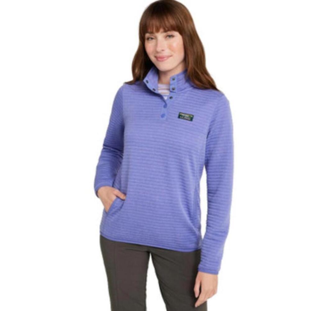 NWOT LL BEAN Airlight Women's Purple Pullover Fleece Jacket